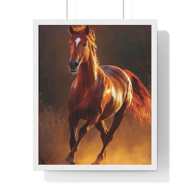 Majestic Horse Framed Poster, Equine Wall Art, Rustic Home Decor, Animal Lover Gift, Equestrian Decor, Farmhouse Wall Art
