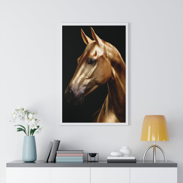 Majestic Horse Framed Wall Art, Equestrian Decor, Equine Art Print, Home Decor Gift, Animal Lovers Wall Hanging