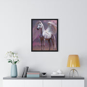 Majestic Winged Horse Wall Art, Fantasy Home Decor, Gift for Animal Lovers, Dreamy Artwork, Enchanted Living Room Accent