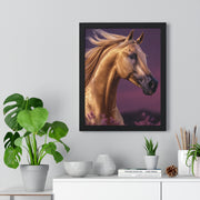 Majestic Horse Framed Poster | Equine Art Print for Home Decor | Ideal Gift for Horse Lovers, Equestrian Decor, Wall Art