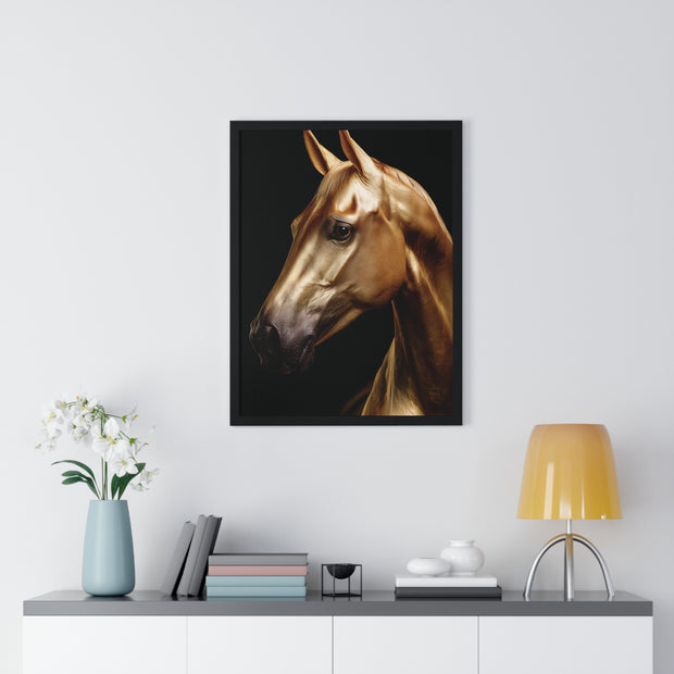 Majestic Horse Framed Wall Art, Equestrian Decor, Equine Art Print, Home Decor Gift, Animal Lovers Wall Hanging