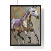 Equine Art Vertical Framed Poster, Horse Wall Decor, Equestrian Gift, Interior Design Accent, Equine Enthusiast Home Decor