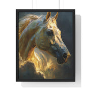 Majestic Horse Vertical Framed Poster, Equine Art, Home Decor, Gift for Horse Lovers, Animal Lovers Wall Art
