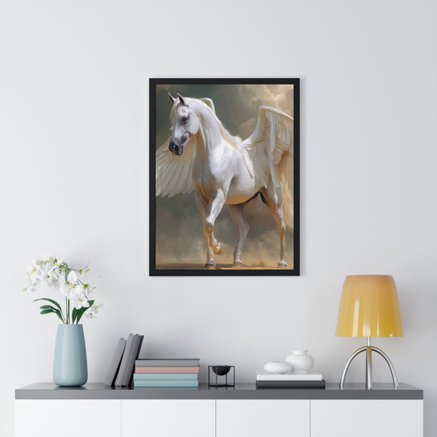 Whimsical Winged Horse Art Print, Fantasy Wall Decor, Fairy Tale Decor, Horse Lovers Gift, Magical Home Accent