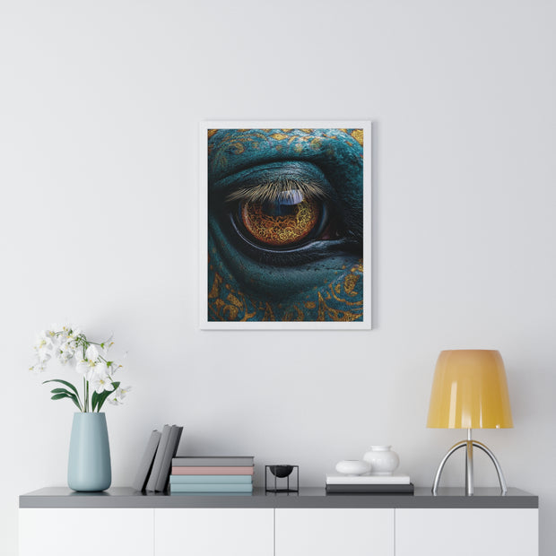 Mystical Eye Art Print, Vertical Framed Poster for Home Decor, Unique Gift, Spiritual Room, Gallery Wall