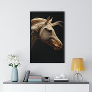 Elegant Horse Framed Art Print, Equine Wall Decor, Horse Lover Gift, Home Decor, Animal Artwork, Equestrian Style
