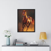 Majestic Horse Framed Poster, Equine Wall Art, Rustic Home Decor, Animal Lover Gift, Equestrian Decor, Farmhouse Wall Art