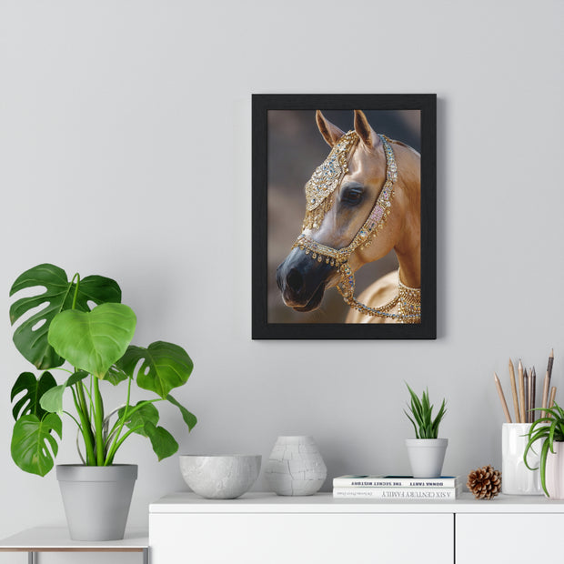 Elegant Horse Framed Wall Art, Equine Decor, Horse Lover Gift, Home Decoration, Nature Art Print