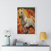 Majestic Horse Art Print, Vertical Framed Poster for Horse Lovers, Equine Wall Decor, Equestrian Gifts, Nature-Inspired Home Art