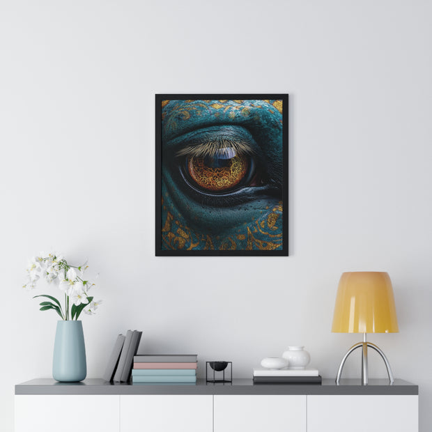 Mystical Eye Art Print, Vertical Framed Poster for Home Decor, Unique Gift, Spiritual Room, Gallery Wall