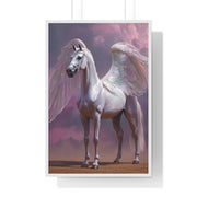 Majestic Winged Horse Wall Art, Fantasy Home Decor, Gift for Animal Lovers, Dreamy Artwork, Enchanted Living Room Accent