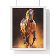 Majestic Horse Framed Poster - Equestrian Art, Horse Lover Gift, Home Decor, Animal Lover Wall Art, Rustic Style