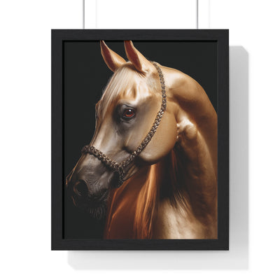 Equestrian Elegance: Framed Horse Portrait Artwork, Horse Lover Gift, Farmhouse Decor, Wall Art for Animal Lovers, Equine Home Decor