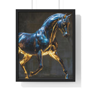 Elegant Horse Framed Wall Art Print, Modern Home Decor, Equestrian Decor, Gallery Wall Art, Horse Lover Gift