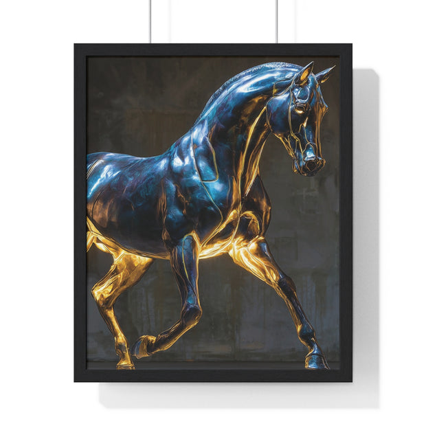 Elegant Horse Framed Wall Art Print, Modern Home Decor, Equestrian Decor, Gallery Wall Art, Horse Lover Gift