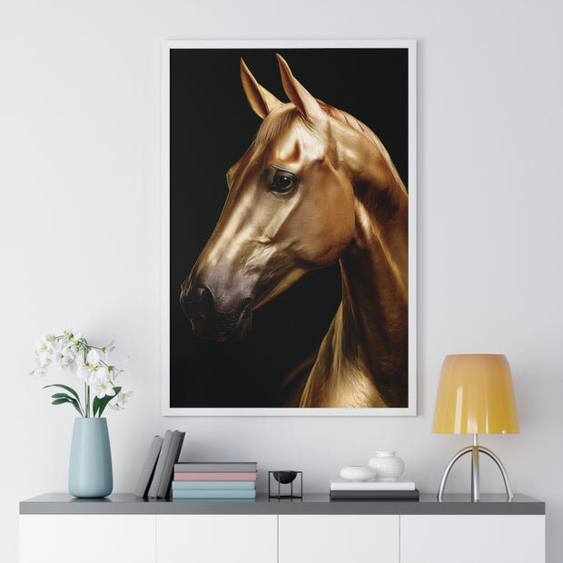 Majestic Horse Framed Wall Art, Equestrian Decor, Equine Art Print, Home Decor Gift, Animal Lovers Wall Hanging