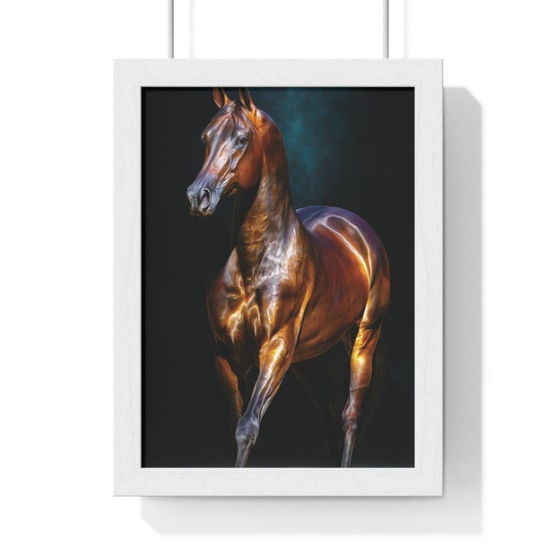 Equine Masterpiece Framed Art Print, Horse Wall Decor, Equestrian Gift, Home Office Art, Equine Enthusiast Decoration