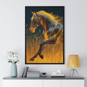 Majestic Horse Framed Art Print | Equestrian Decor, Horse Lover Gift, Wall Art for Home, Unique Horse Artwork, Animal Print