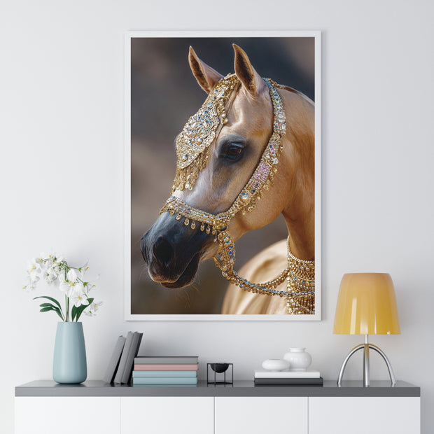 Elegant Horse Framed Wall Art, Equine Decor, Horse Lover Gift, Home Decoration, Nature Art Print