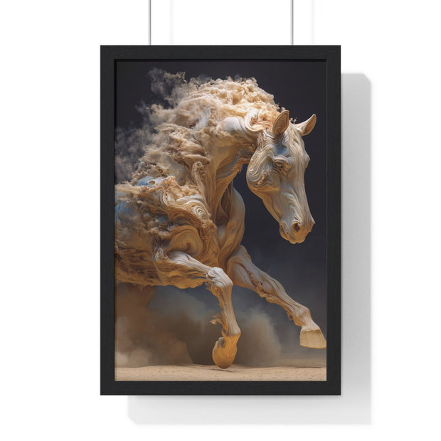 Stunning Horse Art Print, Vertical Framed Poster, Home Decor, Equestrian Gift, Wall Art