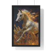 Majestic Horse Framed Art Print - Equestrian Decor, Nature Wall Art, Horse Lover Gift, Home Decoration, Animal Poster