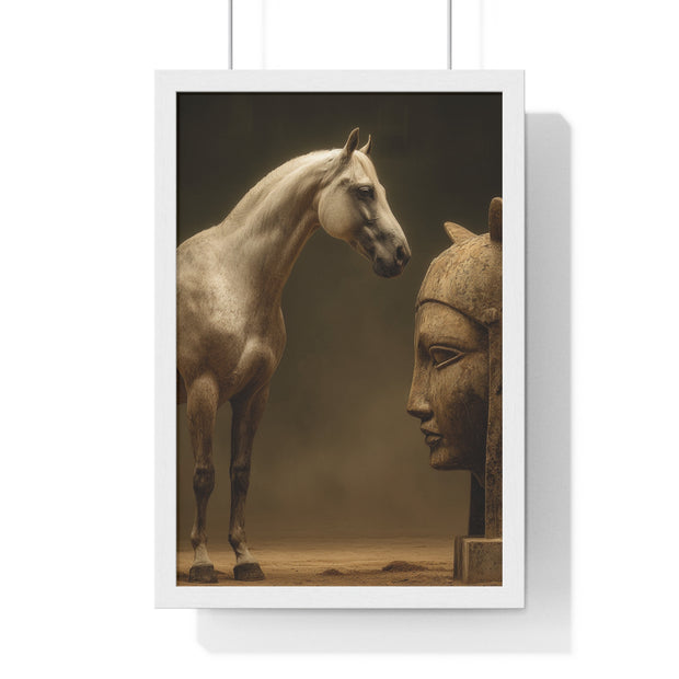 Elegant Equine Art Poster, Horse Wall Decor, Framed Horse Photography, Animal Lover Gift, Home Office Art, Equestrian Decor