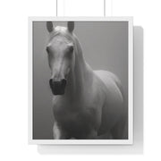 Elegant Equine Wall Art Decor, Black and White Horse Poster, Modern Home Decoration, Animal Lover Gift, Equine Photography Print