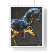 Elegant Horse Framed Wall Art Print, Modern Home Decor, Equestrian Decor, Gallery Wall Art, Horse Lover Gift