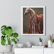 Vibrant Horse Art Print, Elegant Wall Decor, Farmhouse Style Home Decor, Gift for Horse Lovers, Equestrian Artwork