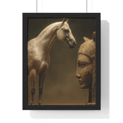 Elegant Equine Art Poster, Horse Wall Decor, Framed Horse Photography, Animal Lover Gift, Home Office Art, Equestrian Decor