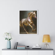 Elegant Horse Art Print, Horse Lover Gift, Wall Decor for Equestrians, Inspirational Home Art, Vertical Framed Horse Poster