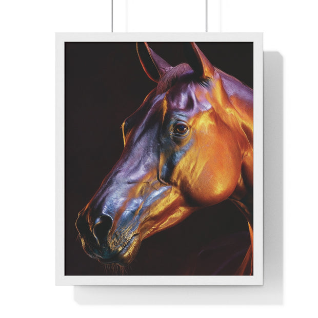 Stunning Horse Wall Art - Vertical Framed Poster, Equestrian Decor, Animal Lover Gift, Home and Office Wall Decor, Unique Art Piece