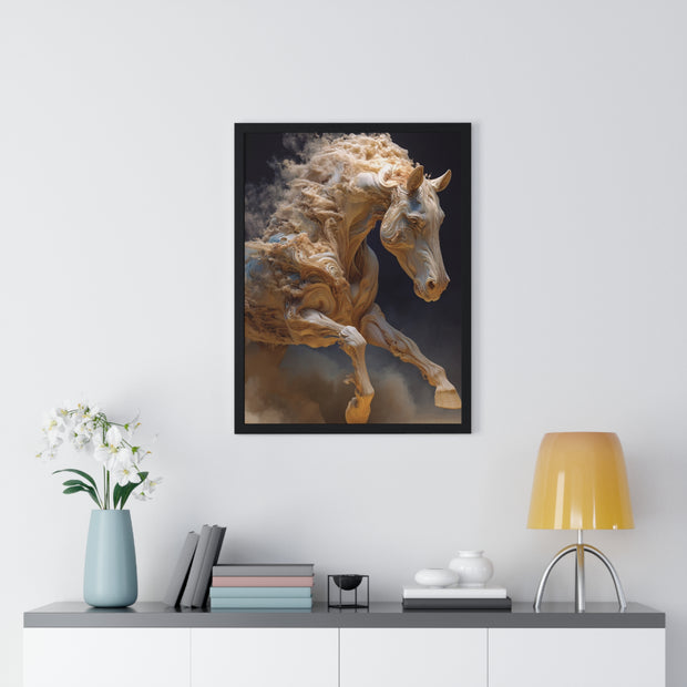 Stunning Horse Art Print, Vertical Framed Poster, Home Decor, Equestrian Gift, Wall Art