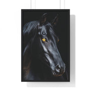 Elegant Horse Portrait Wall Art, Framed Horse Print, Home Decor, Animal Lover Gift, Equine Artwork, Living Room Decoration