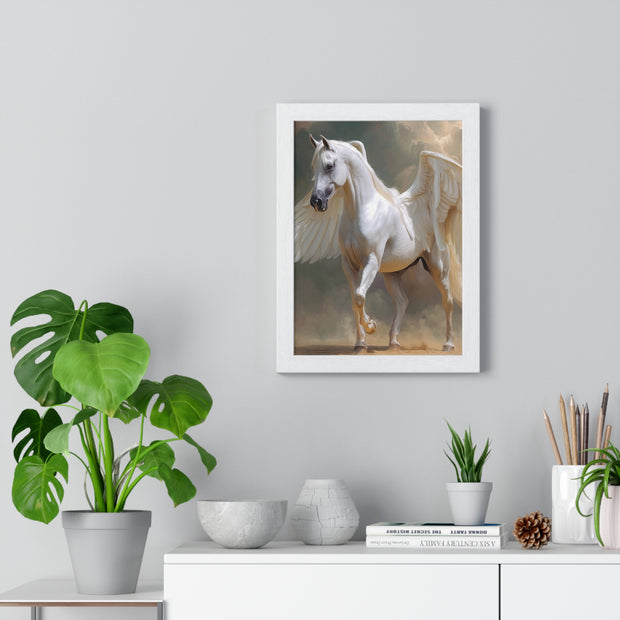 Whimsical Winged Horse Art Print, Fantasy Wall Decor, Fairy Tale Decor, Horse Lovers Gift, Magical Home Accent