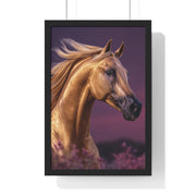 Majestic Horse Framed Poster | Equine Art Print for Home Decor | Ideal Gift for Horse Lovers, Equestrian Decor, Wall Art