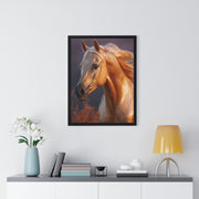 Majestic Horse Framed Poster | Equine Wall Art | Nature Decor | Gift for Horse Lovers | Equestrian Home Decor | Birthday & Housewarming
