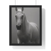 Elegant Equine Wall Art Decor, Black and White Horse Poster, Modern Home Decoration, Animal Lover Gift, Equine Photography Print