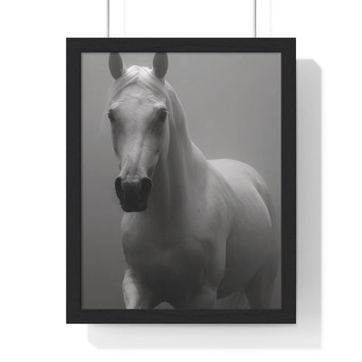 Elegant Equine Wall Art Decor, Black and White Horse Poster, Modern Home Decoration, Animal Lover Gift, Equine Photography Print