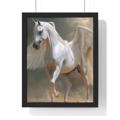 Whimsical Winged Horse Art Print, Fantasy Wall Decor, Fairy Tale Decor, Horse Lovers Gift, Magical Home Accent