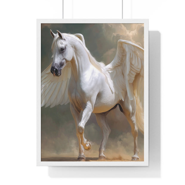 Whimsical Winged Horse Art Print, Fantasy Wall Decor, Fairy Tale Decor, Horse Lovers Gift, Magical Home Accent