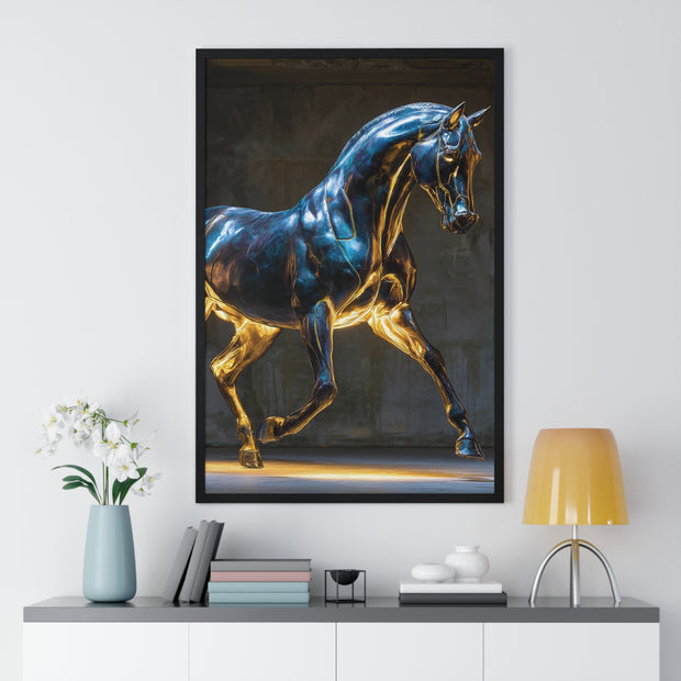 Elegant Horse Framed Wall Art Print, Modern Home Decor, Equestrian Decor, Gallery Wall Art, Horse Lover Gift