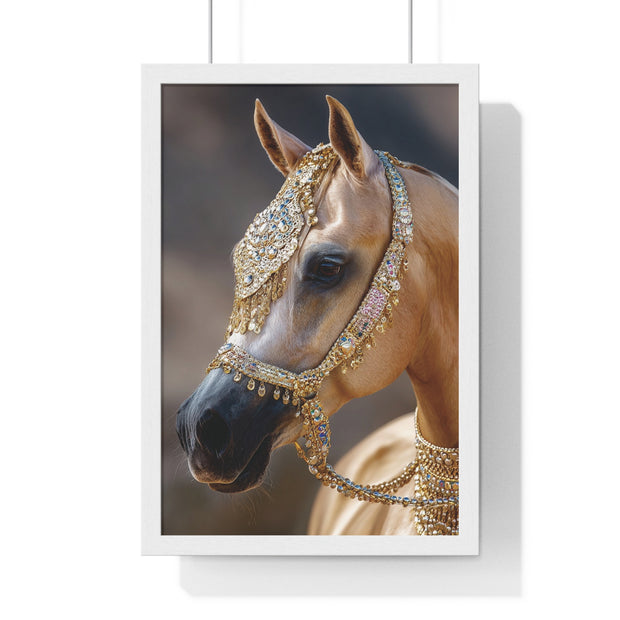 Elegant Horse Framed Wall Art, Equine Decor, Horse Lover Gift, Home Decoration, Nature Art Print