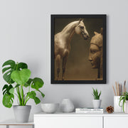Elegant Equine Art Poster, Horse Wall Decor, Framed Horse Photography, Animal Lover Gift, Home Office Art, Equestrian Decor