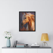 Majestic Horse Framed Poster | Equine Wall Art | Nature Decor | Gift for Horse Lovers | Equestrian Home Decor | Birthday & Housewarming