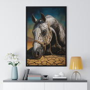 Stunning Horse Art Print, Vertical Framed Poster, Equestrian Decor, Animal Lover Gift, Rustic Home Art, Western Wall Art