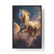Majestic Horse Framed Poster, Equine Art, Home Decor, Wall Art, Gift for Horse Lovers, Equestrian Decor
