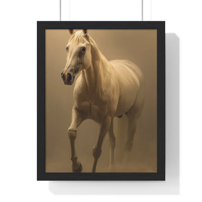 Elegant Horse Portrait Framed Art Print, Animal Wall Decor, Equine Art, Horse Lover Gift, Home or Office Decoration