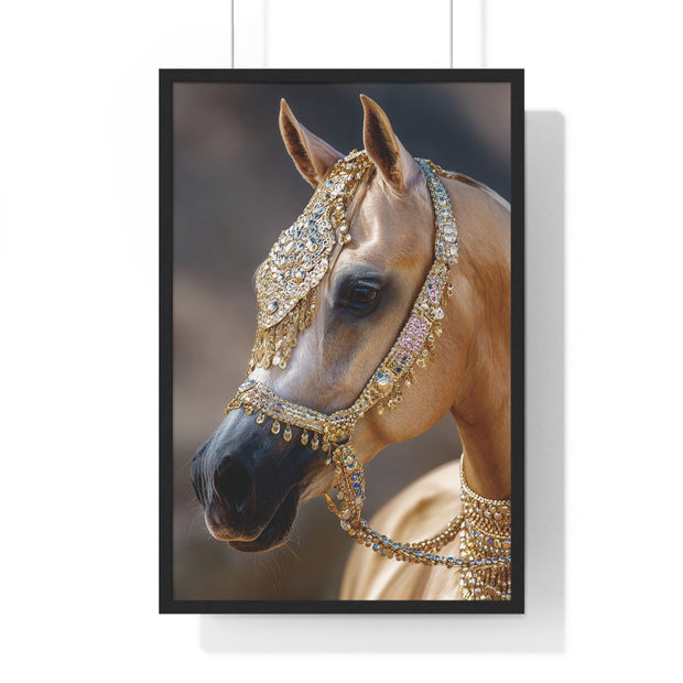 Elegant Horse Framed Wall Art, Equine Decor, Horse Lover Gift, Home Decoration, Nature Art Print