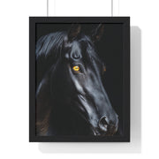 Elegant Horse Portrait Wall Art, Framed Horse Print, Home Decor, Animal Lover Gift, Equine Artwork, Living Room Decoration